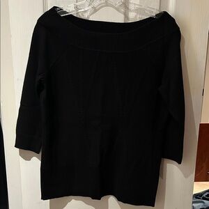 White House Black Market Off-the-Shoulder Black Sweater